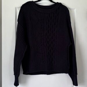 LIKE NEW {Free People} Frankie Cable Knit Sweater. Size XS.